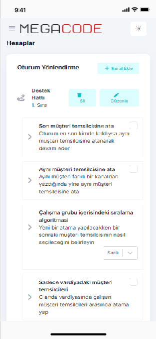 Oturum Yönlendirme Sayfası